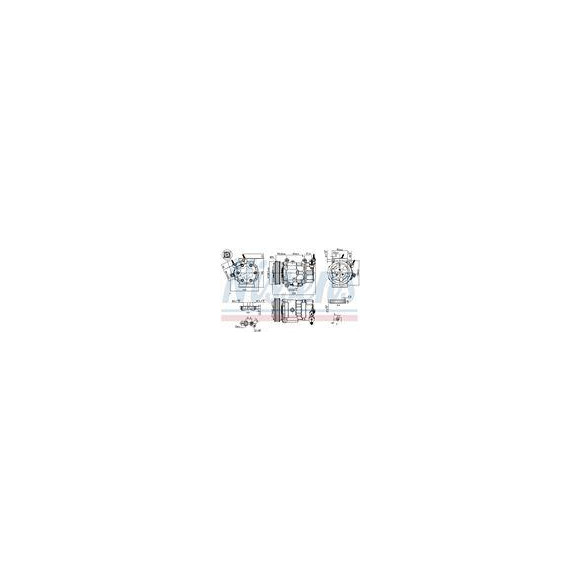 KOMPRESOR KLIMATYZACJI MINI CLUBMAN (R55) (06-), MINI CONVERTIBLE (R57) (06-), MINI COUNTRYMAN (R60) (10-), MINI COUPE (R58) (06