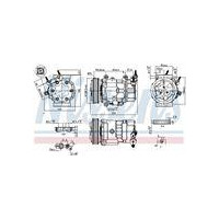 KOMPRESOR KLIMATYZACJI MINI CLUBMAN (R55) (06-), MINI CONVERTIBLE (R57) (06-), MINI COUNTRYMAN (R60) (10-), MINI COUPE (R58) (06