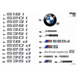 Napis "xDrive" BMW F11 525dX 530dX 535iX 535dX 520dX - 51147318577