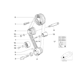 11311721245 Rolka napinająca paska rozrządu BMW E30 E34 M40 316i 318i - 11311721245 - Części oryginalne BMW Łódź | Sklep internetowy BMW