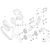 Napinacz paska BMW E38 E39 X5 V8  - 11281709613