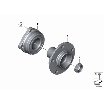 Nakrętka koła tył BMW E39 E60 E38 X5 X3 X6 - 33411133785