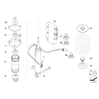 Osłona amortyzatora tył BMW E70 E70N E71 X5 X6 30dX 35dX 35iX 40dX 40iX 50iX M50dX - 33526776132