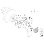 Nakładka pedału hamulca BMW E24 E30 E34 E36 E39 E46 E38 E60 E61 E65 E90 E91 E87 E81 F10 F11 F01 F07 F15 F20 F21 F30 F31 F36 F25 