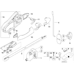 Zaślepka drzwi BMW E31 E32 E34 E36 E38 E39 E46 E53 E63 E65 E70 E71 E87 Z3 - 51211975404