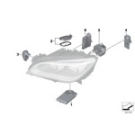 Moduł sterowników reflektorów BMW F01N F02N 730 740 750 760 Alpina - 63117440876