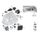 Moduł LED świateł do jazdy dziennej prawy BMW F48 X1 16 18 20 25 28 - 63117428792