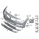 51117293787 Mocowanie zderzaka błotnika przód lewe BMW F34 F34N GT 318 320 325 328 330 335 340 - 51117293787 - Części oryginalne BMW Łódź | Sklep internetowy BMW