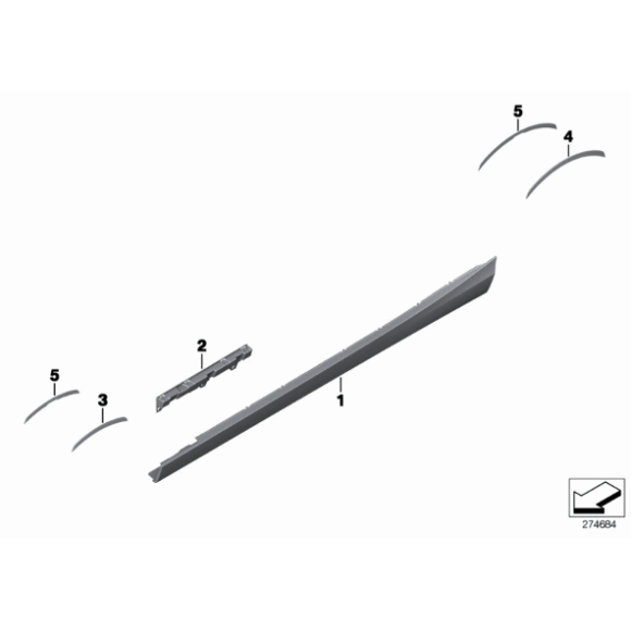 51778056814 Mocowanie osłony progów prawa pakiet M BMW F20 F20N 114 116 118 120 125 135 140 - 51778056814 - Części oryginalne BMW Łódź | Sklep internetowy BMW