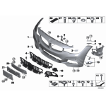 Mocowanie lampy przeciwmgielnej lewe BMW F34 F34N 318 320 320 328 330 335 340 - 51118057189