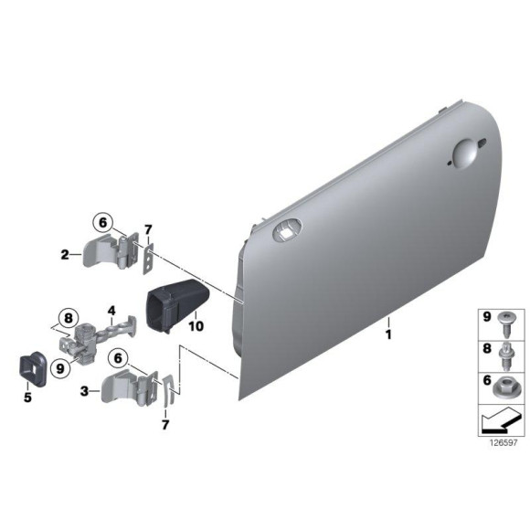51217176811 Ogranicznik drzwi MINI R50 R52 R53 R55 R56 R57 R58 R59 - 51217176811 - Części oryginalne BMW Łódź | Sklep internetowy BMW