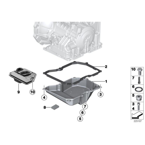 Miska olejowa MINI R55 R56 R57 R58 R59 R60 Cooper D - 24117636569