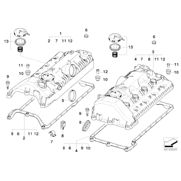 Zestaw naprawczy zaworu regulacji ciśnienia BMW E60 E65 E63 540 545 550 730 750 745 645 650 - 11127547058