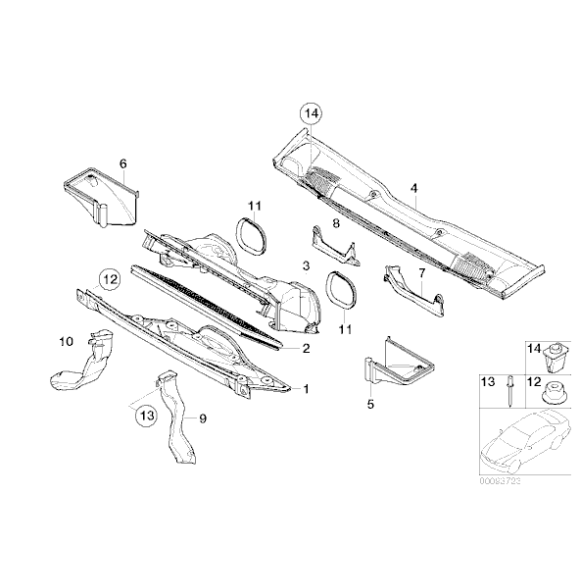 Microfiltr E53 X5 - Oryginał BMW - 64319224085