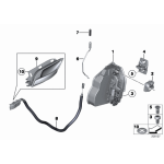 Zamek drzwi przód prawy BMW E60 E61 E63 E65 E70 X5 E81 E90 F01 F10 F12 F20 F25 F30 MINI  - 51217202146
