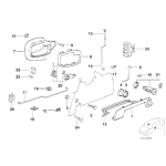 Osłona klamki drzwi przód prawa BMW E34 E36 316 318 320 323 325 328 M3 518 520 525 530 535 540 M5 - 51218122442