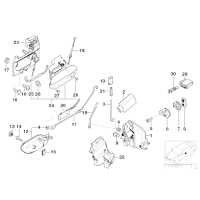Cięgno zamka drzwi przednich - 51218164754