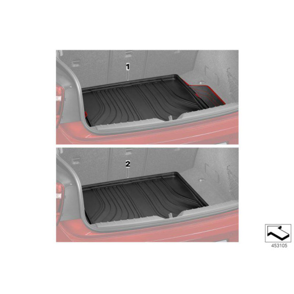 Mata kształtowa bagażnika BMW F34 F34N 318 320 325 328 330 340 335 - 51472317845