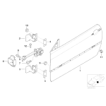 Ogranicznik drzwi BMW E46 Coupe 316Ci 320Ci 323Ci 328Ci 330Ci  - 51218204173