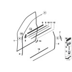 Zaczep BMW E38 E39 E46 E52 MINI R50 R53 - 51218213615