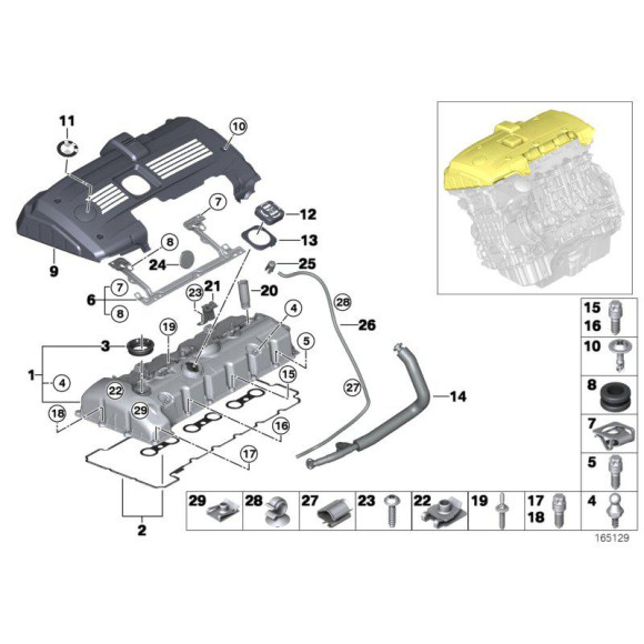 USZCZELKA PRZEWODU BMW 5 E60, F10