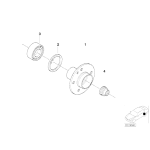 33411130617 Łożysko koła tył E30 E36 E46 - Oryginał BMW - 33411130617 - Części oryginalne BMW Łódź | Sklep internetowy BMW