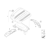 Łożysko poduszka gumowa BMW F01 F07 F10 F11 730d 740d 530d 535d 525d - 13718512439