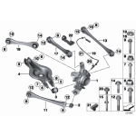 Tuleja wahacza tył pływająca BMW E87 E81 F20 F30 E90 E91 E92 X1 - 33326792553