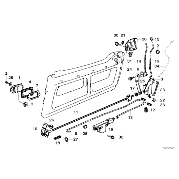 Zabezpieczenie BMW E12 E21 E24 E28 E30 E31 E32 E34 E36 E38 E39 E46 E60 E70 E90 F20 F30 MINI - 51221817032