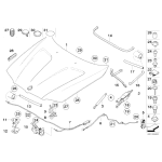 51223434832 Cięgno linka maski pokrywy silnika od kokpitu BMW X3 E83 1,8 2,0 2,5 3,0 - 51223434832 - Części oryginalne BMW Łódź | Sklep internetowy BMW