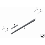 51778056813 Listwy mocujące próg lewe komplet BMW F20 F20N 114 116 118 120 125 M135 M140 - 51778056813 - Części oryginalne BMW Łódź | Sklep internetowy BMW