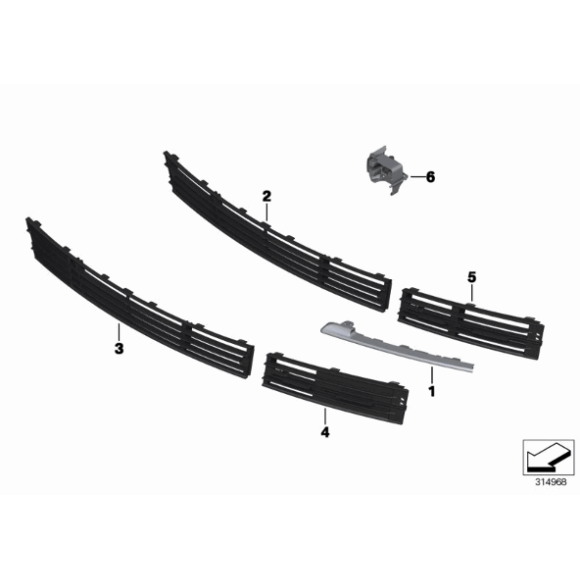 Listwa ozdobna lewa BMW F01 F02 730d 730i 740dX 740i 750i 750iX 760i - 51137295355