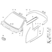 Nerka atrapa lewa BMW E81 E87N E88 E82 116d 116i 118i 118d 120i 120d 123d 128i 130i 135i - 51137166439