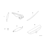 Listwa chromowana kufra bocznego prawa BMW K48 K52 K1600 R1200 - 51148545124