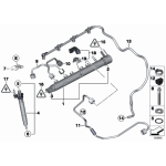 Łapa mocująca wtryskiwacza BMW E60 E70 E81 E88 E90 F01 F07 F10 F15 F25 F30 F36 - 13538578607