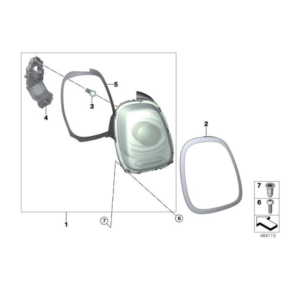 63217297413 Lampa tylna lewa MINI R55 R56 R57 Cooper B36 B38 B48 B46 D One SD JCW - 63217297413 - Części oryginalne BMW Łódź | Sklep internetowy BMW