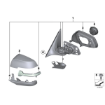 Lampa kierunkowskazu lusterka prawa BMW F01 F02 F06 F07 F10 F11 F12 F13 - 63137308536