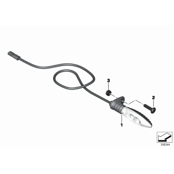 Lampa kierunkowskazu LED BMW K42 K46 K47 K53 K54 S1000 R1200 - 63138522503