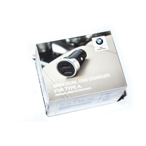 Ładowarka gniazda zapalniczki podwójna USB BMW E46 E90 E60 E65 X5 X6 X3 F01 F10 F12 G11 G30 - 65412458285