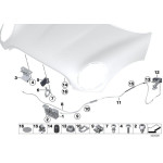 51237008756 Zaczep zamka maski przód BMW E60 E61 E63 E64 E81 E87 E83 E84 E90 E91 E93 MINI R56 R57 R60 R61 - 51237008756 - Części oryginalne BMW Łódź | Sklep internetowy BMW