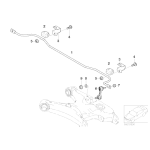 Łącznik stabilizatora tył BMW E39 520i 520d 523i 525i 525d 528i 530i 530d 535i 540i - 33551095532