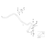 Łącznik stabilizatora tył BMW E46 316 318 320 323 325 328 330 - 11252247384