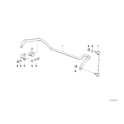 Łącznik stabilizatora przód BMW E30 325ix - 31351701066