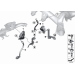 Łącznik czujnik zasięgu świateł tył BMW F20N F34 F34N F36 - 37146852017