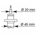 AMORTYZATOR BMW P. 3 (E30) 1.6-2.4D 09.82-12.90 LE/PR