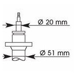 AMORTYZATOR BMW P. 3 (E30) 1.6-2.7 09.82-06.94 LE/PR