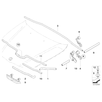 51237159608 Uszczelka pokrywy silnika, przednia pr. - 51237159608 - Części oryginalne BMW Łódź | Sklep internetowy BMW