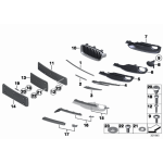 Atrapa zderzaka przód prawa BMW F30 F31 316 318 320 325 328 330 335 - 51117255368