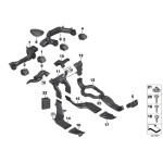 Kratka wlotu świeżego powietrza pośrednia MINI F54 F55 F56 F57 - 64229262803