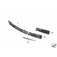 Kratka wlotu powietrza przód lewa BMW F10 F11 520 523 525 528 530 535 550 - 51117200699